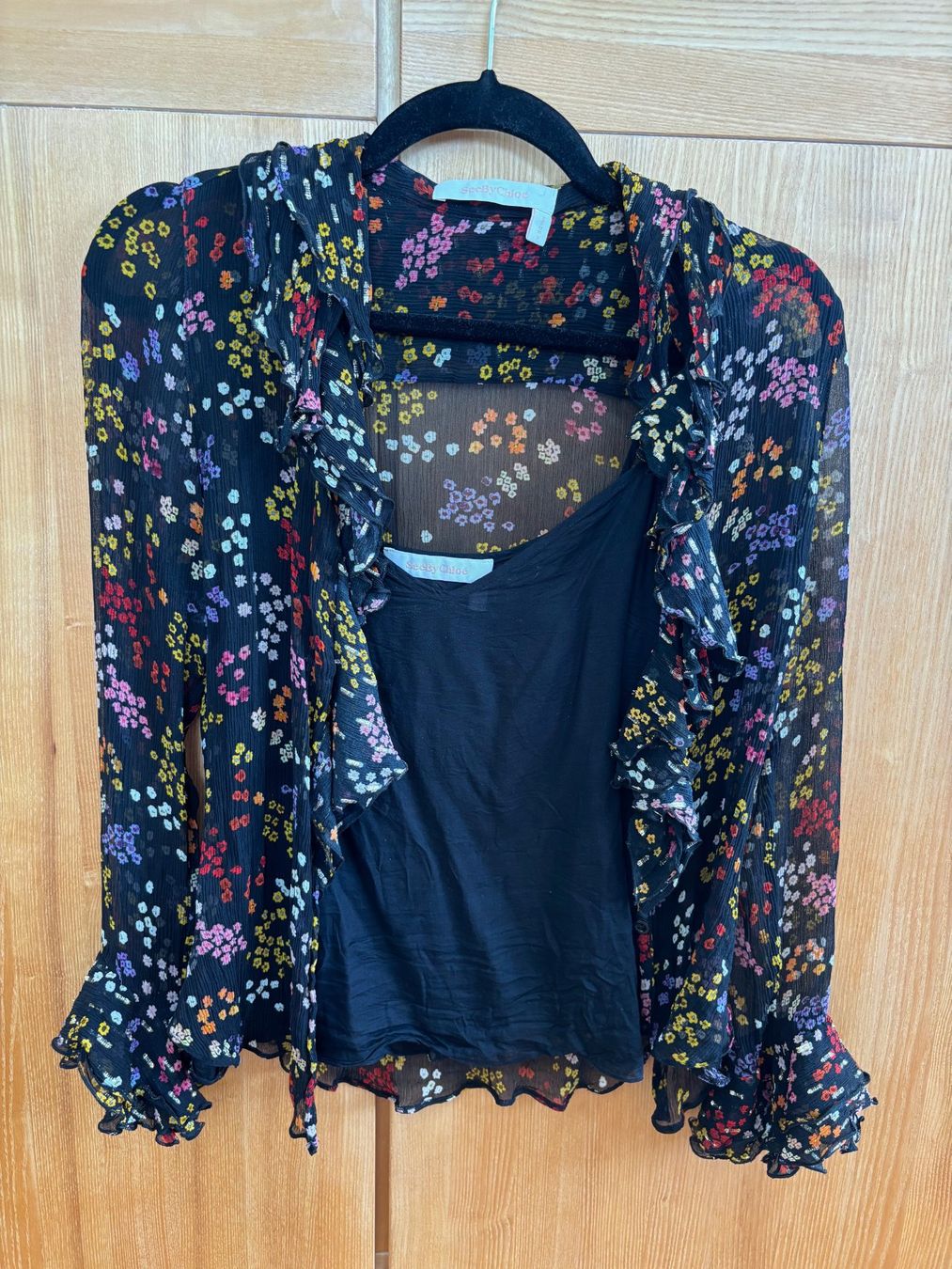 Chloé Camicette: Florale See by Chloe Bluse gr. 38 – Usato da Zürich venduto da lexiea 1