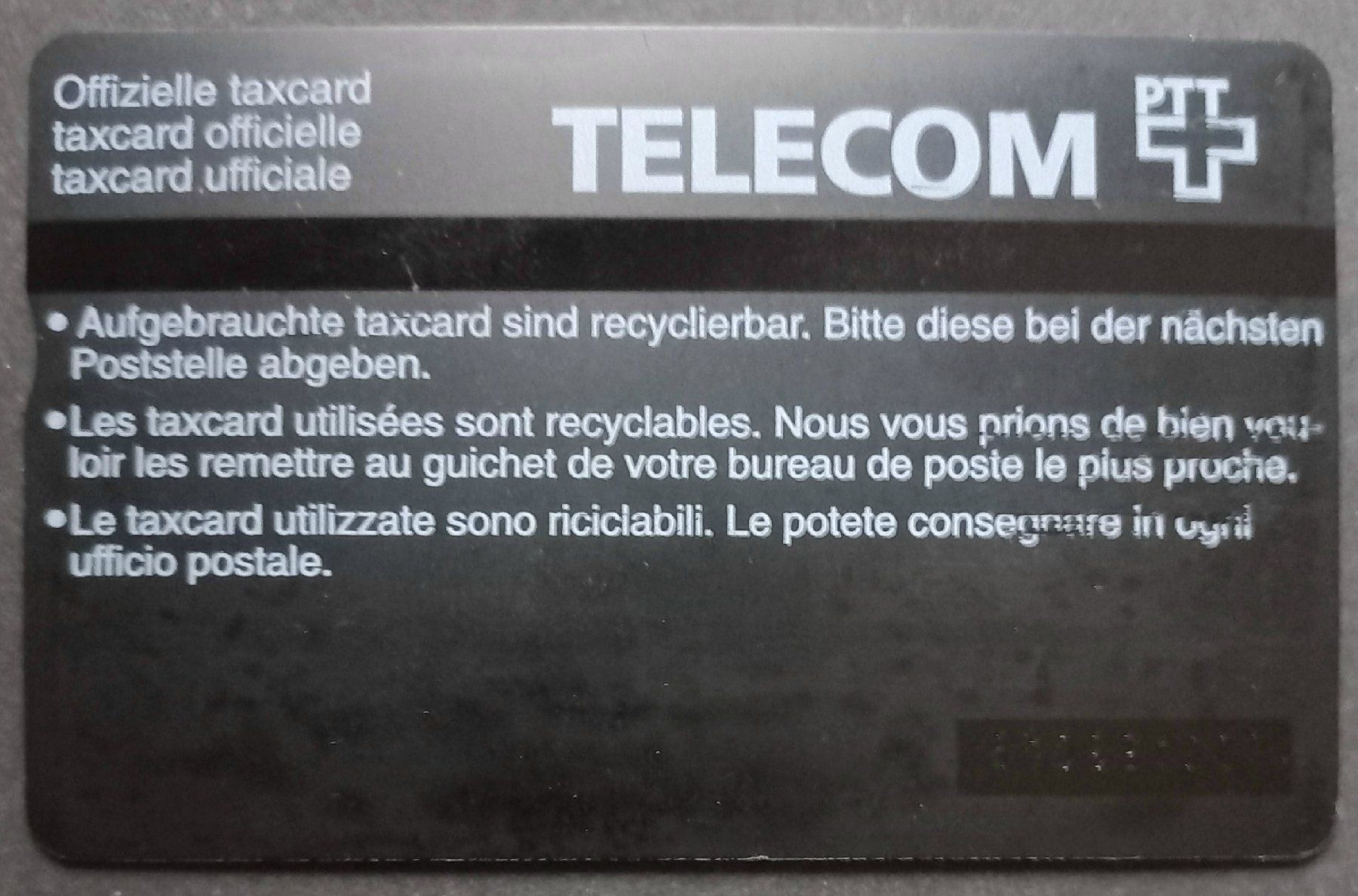 Swisscom Telefon- & Taxkarten: Taxcard - Stalden VS - CH – Gebraucht aus Niederuzwil von lubimaja 1