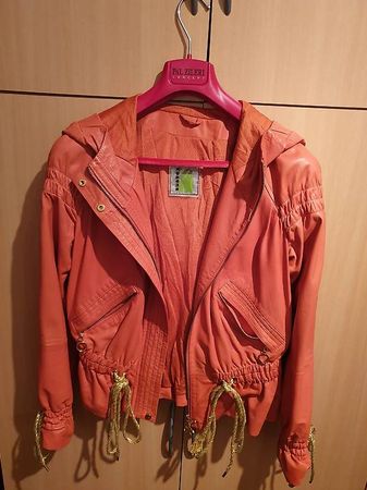 Schicke Lederjacke Grösse M