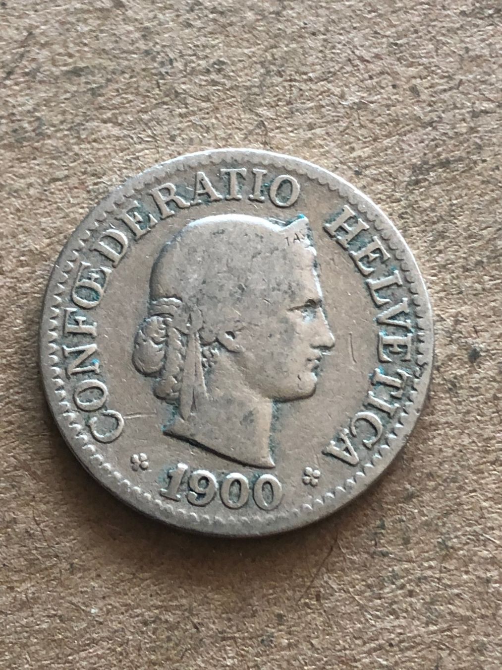 Toutes les monnaies: 10 Rp. 1900 – D'occasion à Schötz par Odpa