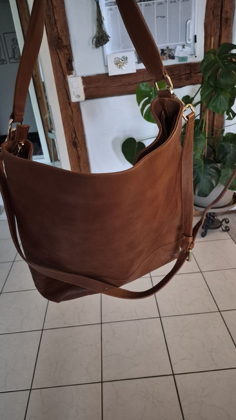 Borse: Tara Style Ledertasche cognic – Nuovo (secondo la descrizione) da Neuenhof venduto da HappyBuddha_24 1