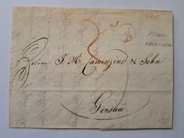 Zug nach Gersau 1831, roter Zierstempel