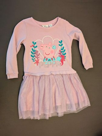 Süsses Peppa Pig Kleid mit Tüll, Gr 98/104, 2 bis 4 Jahre