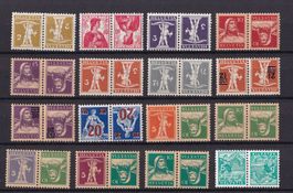 CH Briefmarken Lot "Kehrdruck, postfrisch"
