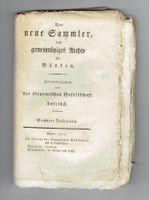 Der neue Sammler, 1811, absolute Rarität
