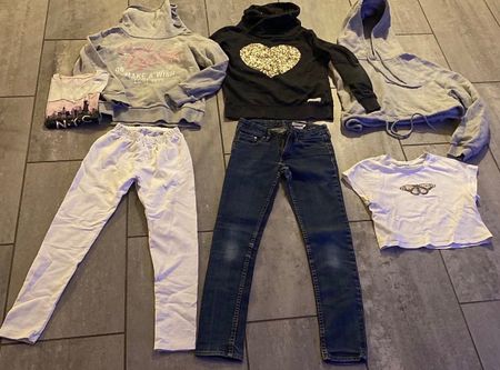 Kleiderpaket 👧 Gr. 146/152 Jeans Gr. 26 10–12 J. 9 Teile