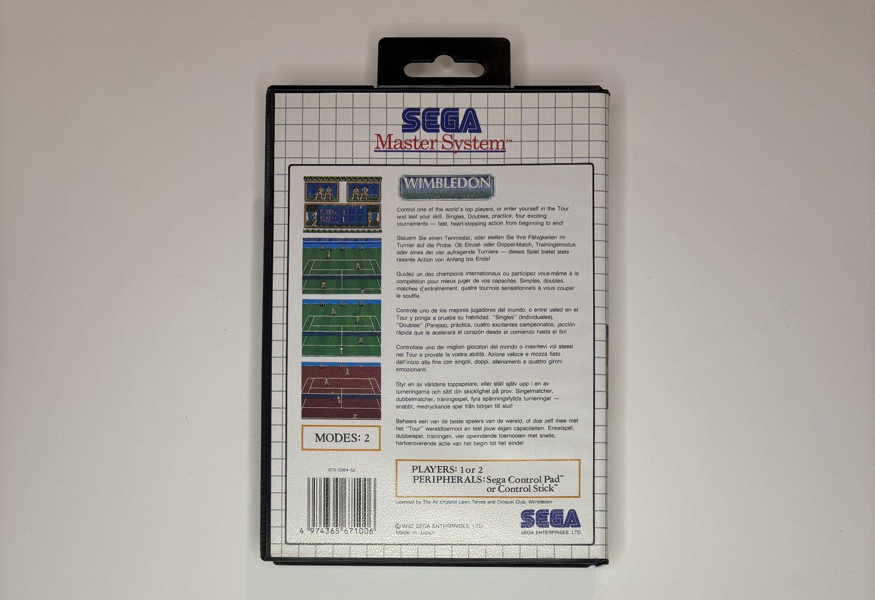 Sega Giochi: SMS - Wimbledon – Usato da Allschwil venduto da Bullach 2