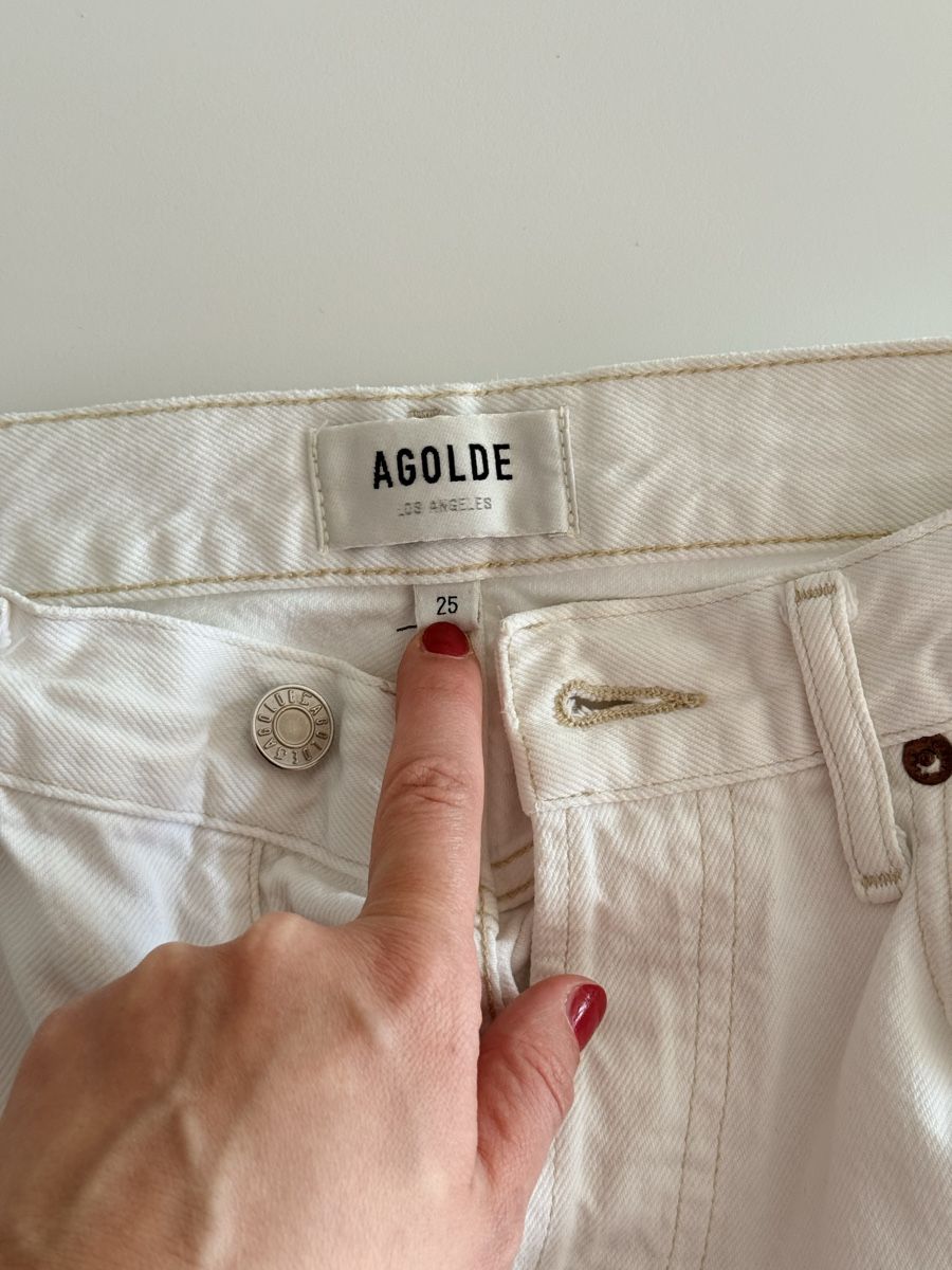 Agolde Jeans: AGOLDE Jeans, weiss, Gr. 25 – Usato da Egg b. Zürich venduto da sanaxenia 1