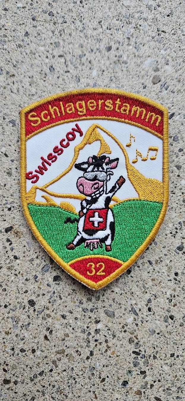 Schweizer Armee Placchette & Badge: *** Swisscoy Badge mit Klett *** – Nuovo e nell'imballaggio originale da Riedholz venduto da fr_sIruP