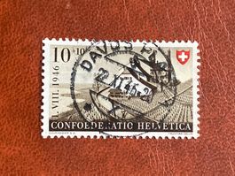 Schweiz 1946 Pro Patria 10 Vollstempel DAVOS PLATZ 22.XI.46