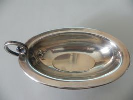 Alte elegante Sauciere versilbert vom Cassetti Italy