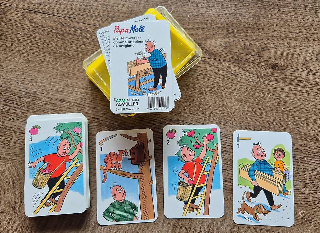 Giochi: Quartett Papa Moll als Heimwerker – Usato da Adelboden venduto da afkcamper