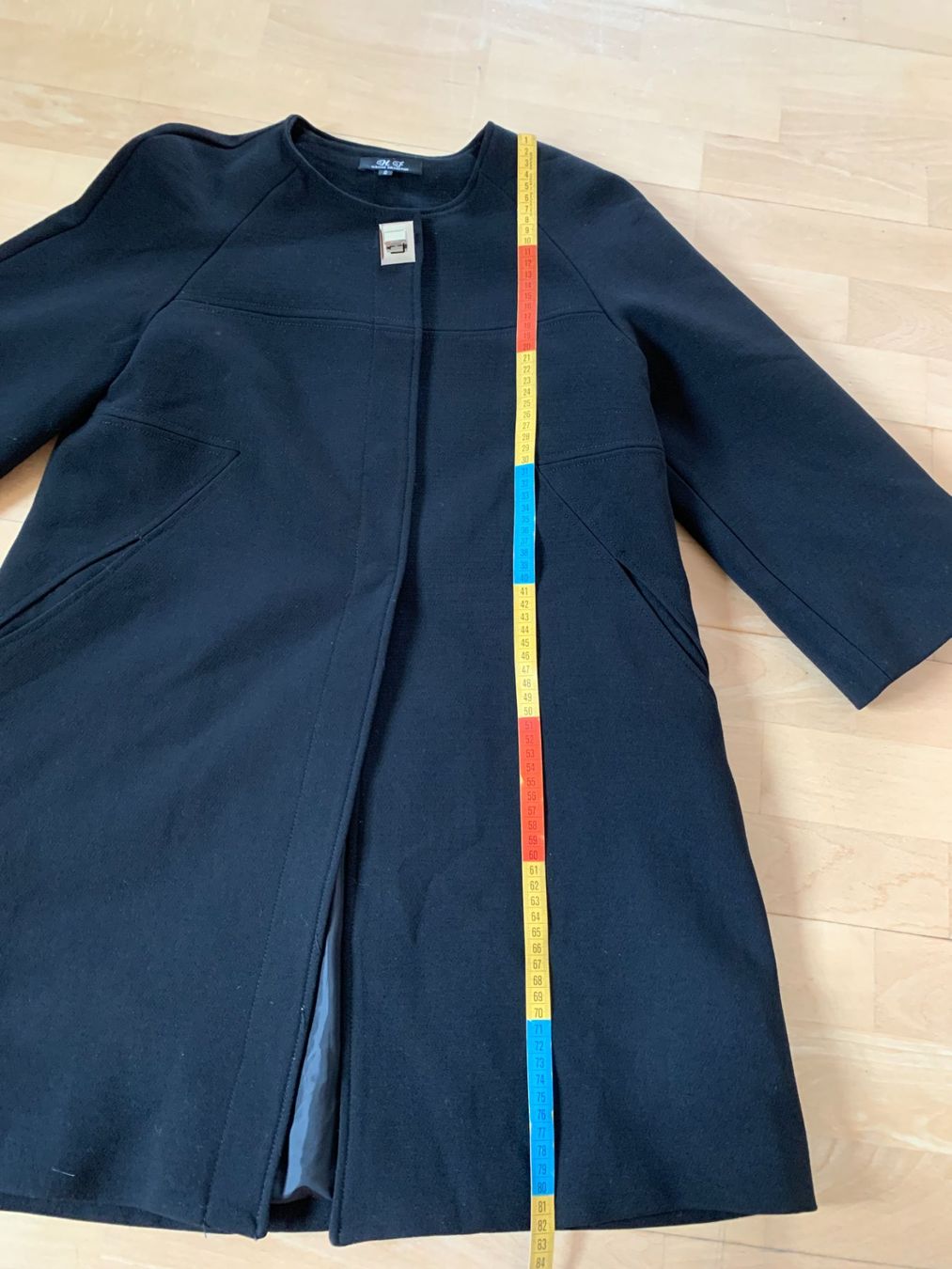 Cappotti: Damen Mantel mit 3/4 Aermeln, Gr. S, Schwarz – Usato da Worb venduto da farben20zauber 6