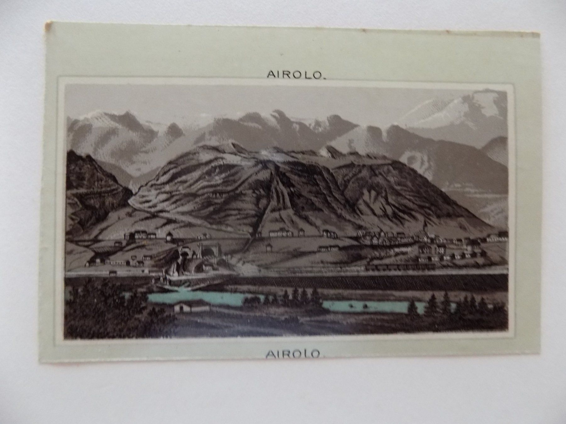 Incisioni: Airolo Chromolithographie – Usato da Risch venduto da Antikfee 3