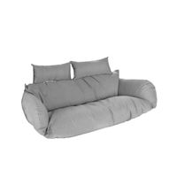 Polyrattan Hängesessel TWIN - Nur Kissen - GRAU