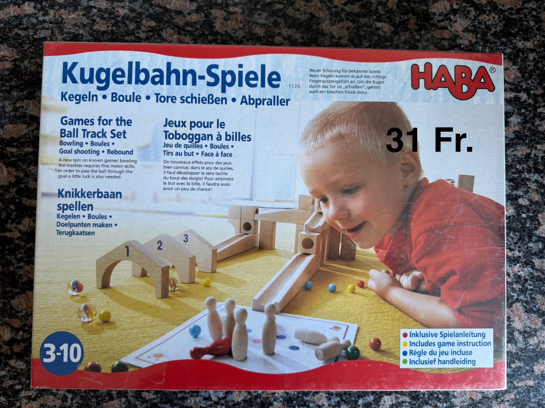 Haba Giocattoli: Haba Kugelbahn Kugelspiele – Nuovo e nell'imballaggio originale da Wasterkingen venduto da phi_6w2v