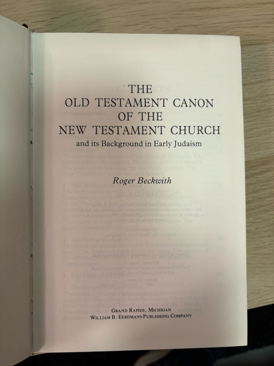 Bücher: Old Testament Canon – Gebraucht aus Wohlenschwil von MFlueckiger 2