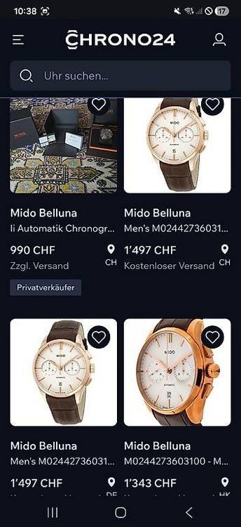 Mido Orologi: Mido Belluna II Chronograph – Usato da Bern venduto da watchcomp. 1