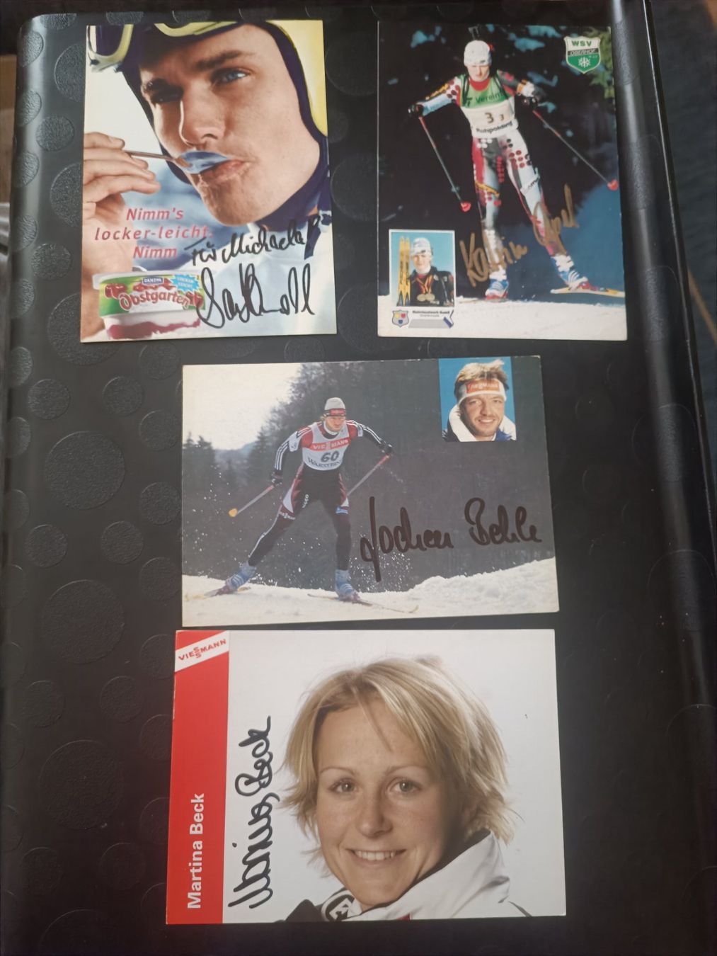 Autografi: Wintersport Set - 4 signierte Autogrammkarten – Usato da Menziken venduto da Artographs