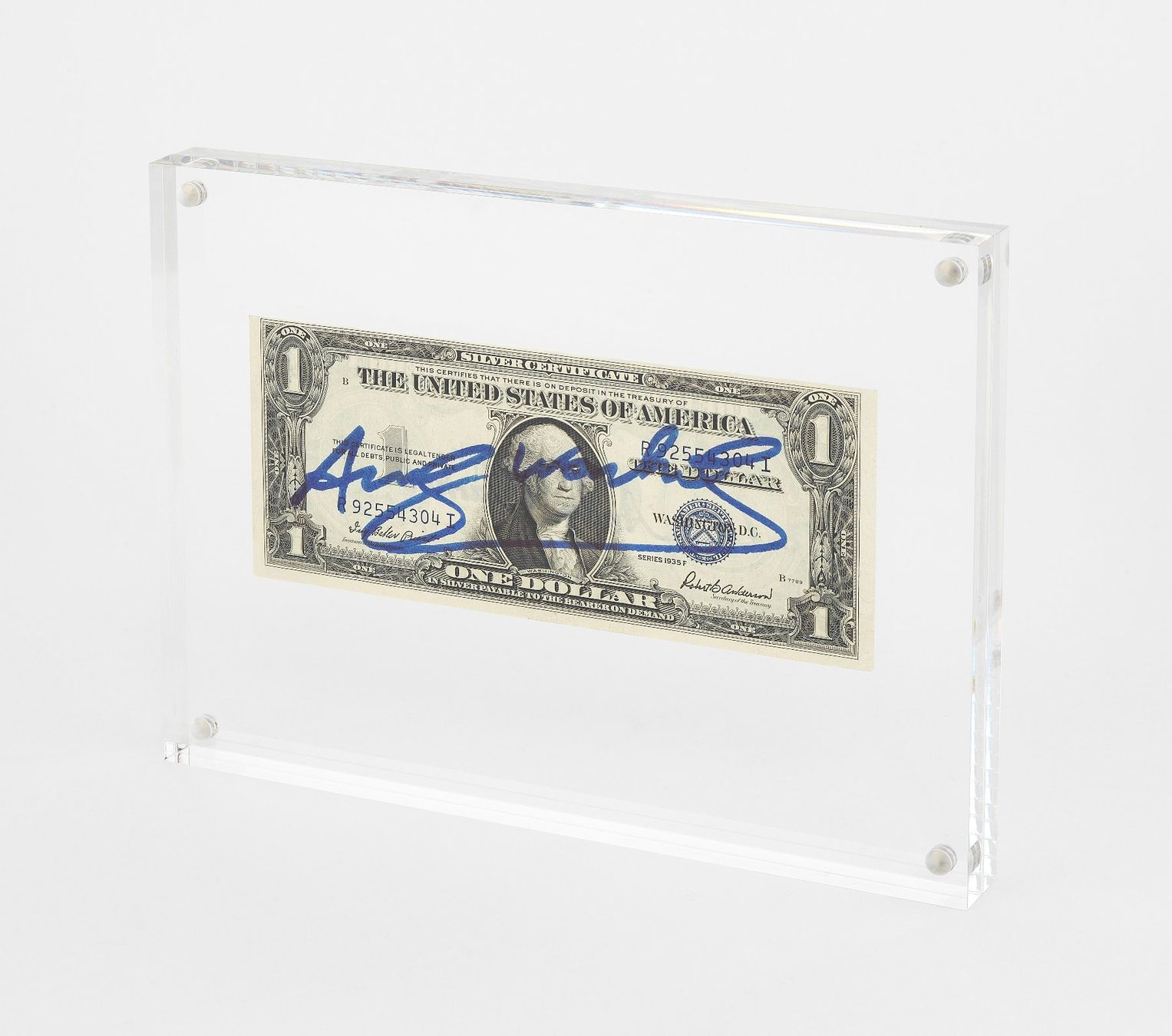 Banconote: Andy Warhol signed 1 dollar with authenticity certificate – Usato da Morges venduto da Audemars07