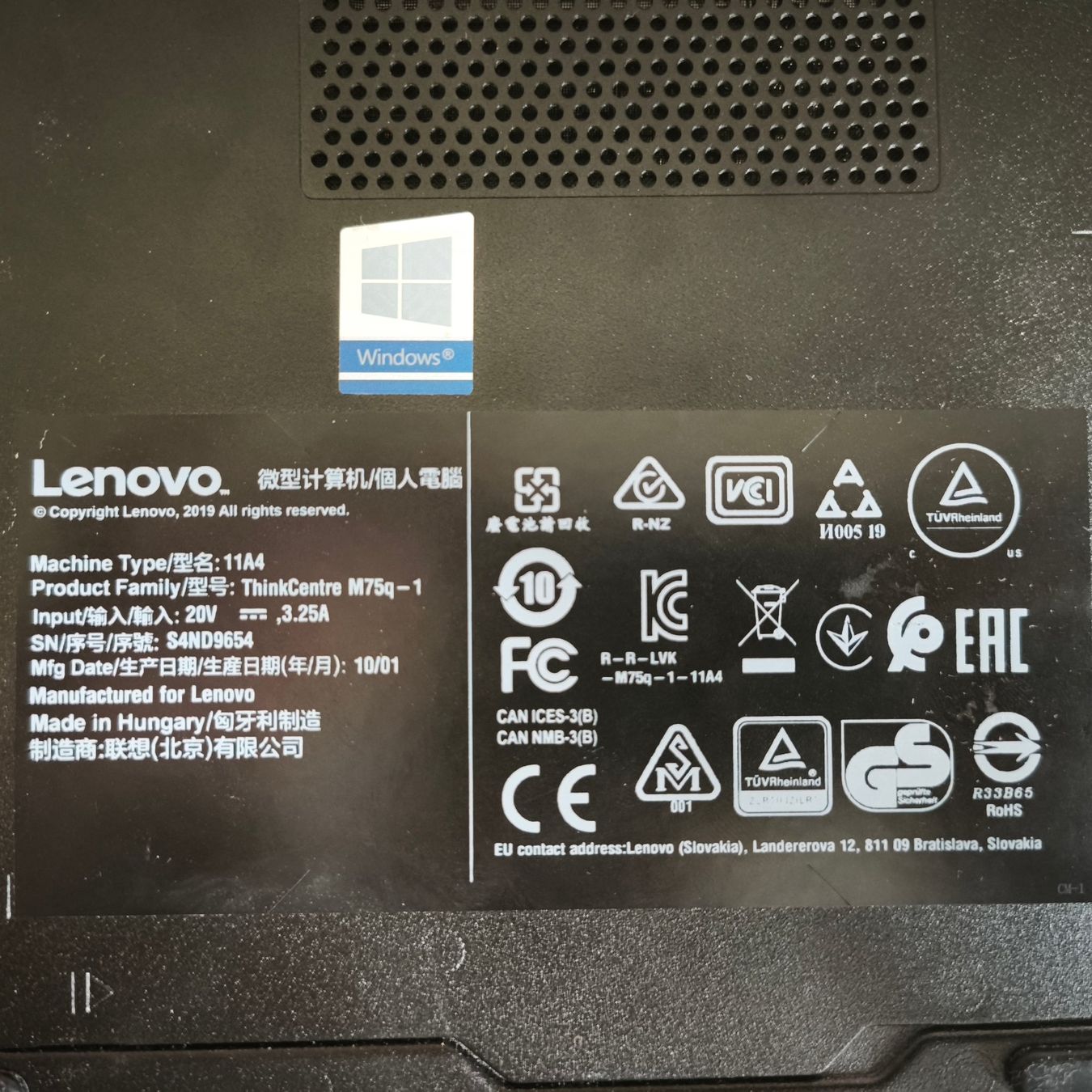 Lenovo PC: Lenovo ThinkCentre M75q-1 Tiny | AMD Ryzen 5 | Win 11 P – Usato da Herisau venduto da simon.ruegg 3