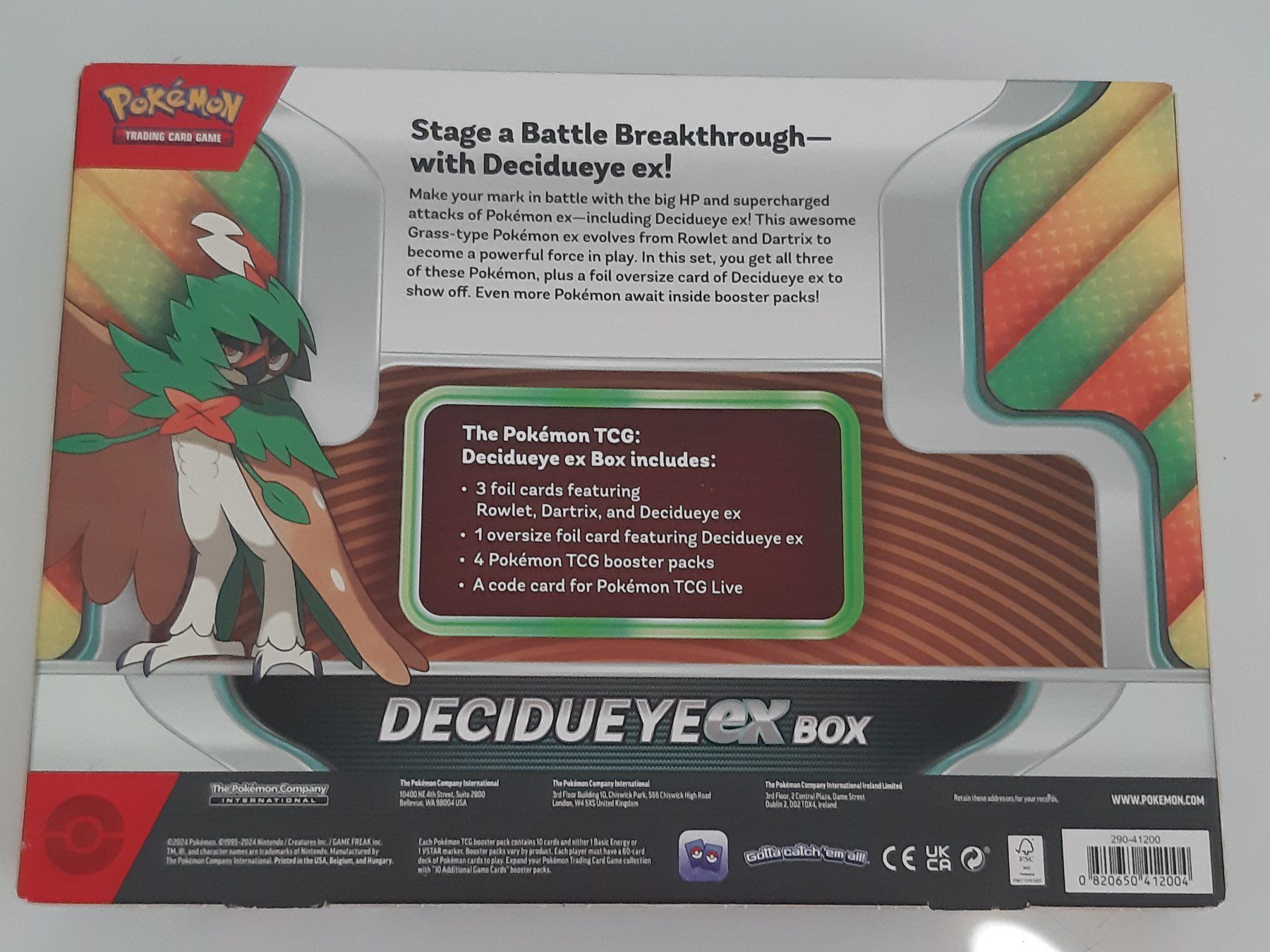 Pokémon Carte collezionabili: Pokémon TCG Decidueye ex Collection Box – Nuovo e nell'imballaggio originale da Buchs SG venduto da Bray_Law 4