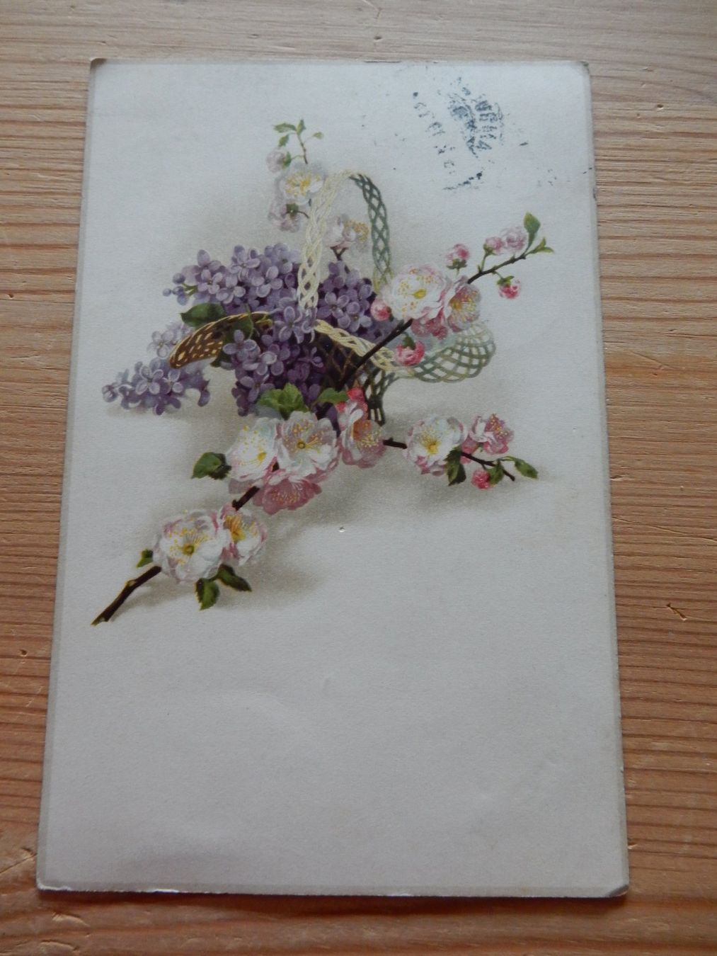 Cartoline postali: Antike Postkarte, Veilchen Kirschblüten Frühling – Nuovo (secondo la descrizione) da Jona venduto da simongarden