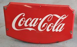 Coca-Cola Emaille-Schild Vintage - ca 80cm