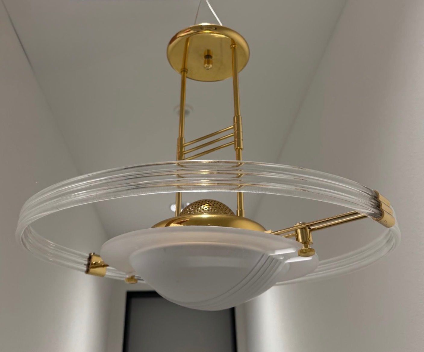 Lampade: Moderne Lampe aus Glas, Plexiglas und Metall – Usato da Zollikon venduto da gab_v26c