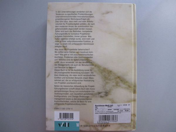 Libri: Projektmanagement in der Wirtschaftsinformatik – Usato da Langwiesen venduto da Restposten-24 1