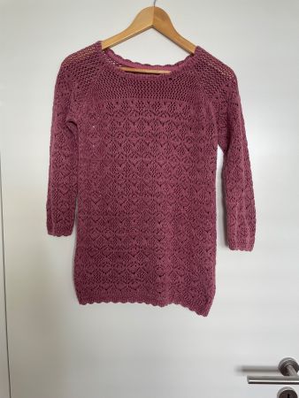 Damen Pullover Fatface Strickmuster altrosa guter Zustand