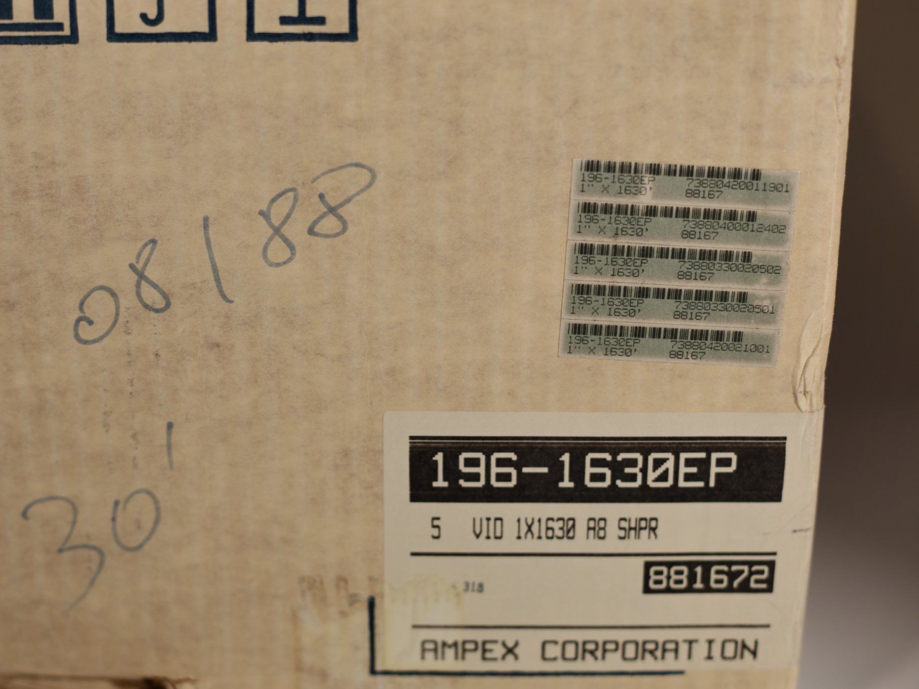Ampex Apparecchi a nastro: 5 x bandes Ampex 196 - 1630 tapes – Nuovo e nell'imballaggio originale da Biel/Bienne venduto da paillardbolex 2