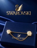 Swarovski Brosche  neu & original 18k vergoldet