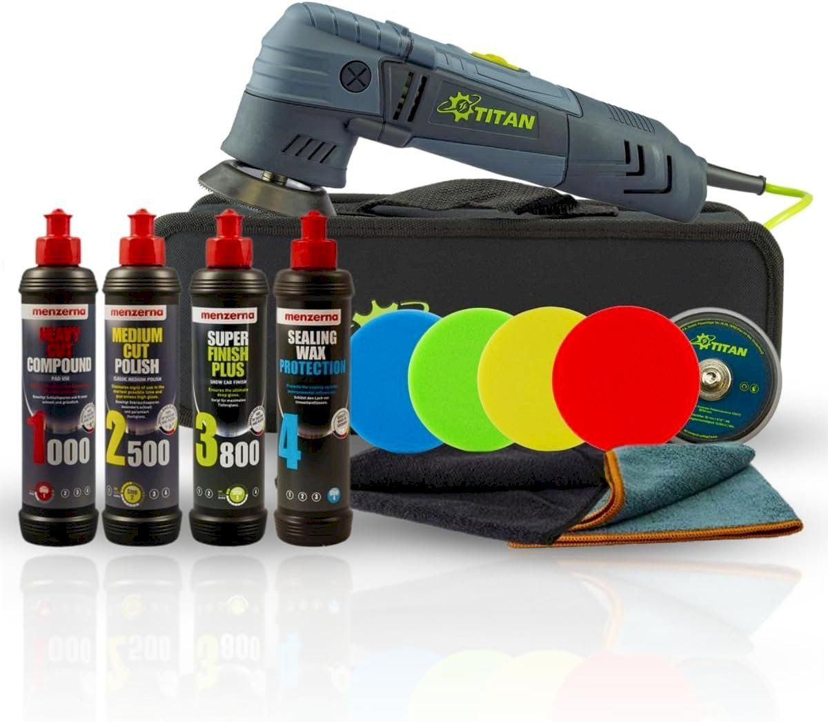 Tutte le macchine: Titan Exzenter Poliermaschine Luxus Set – Nuovo e nell'imballaggio originale da Bottighofen venduto da zaap 1