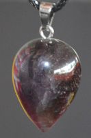 Halskette Z-120 – Kreiskegel – Amethyst – 22x15mm