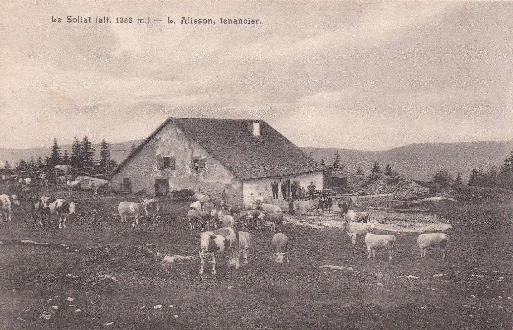 Cartoline postali: AK - Le Soliat - 25.6.1916 – Usato da Fribourg venduto da schnalla92