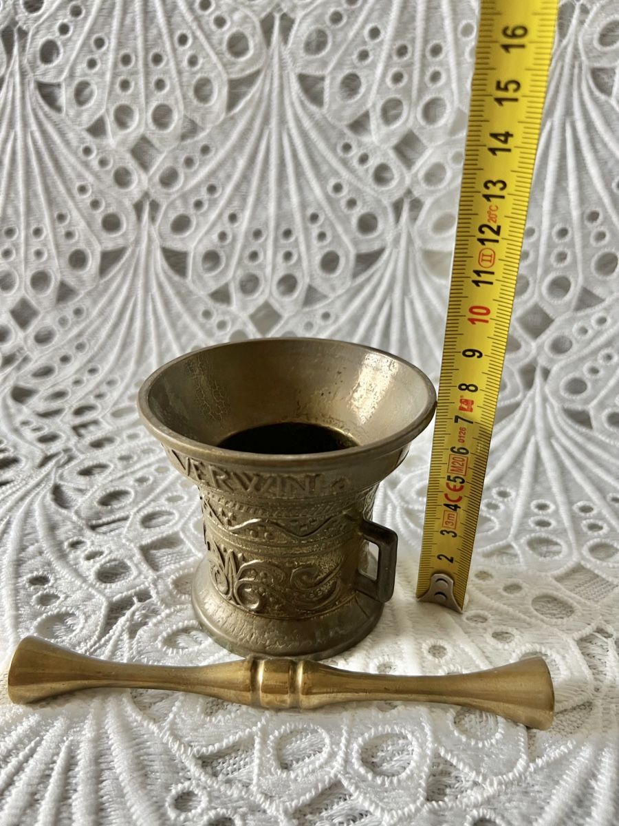 Altro per cucinare: Alter Mörse Mit Stössel Messing Massiv 600 Gr – Usato da Frenkendorf venduto da Only1 6