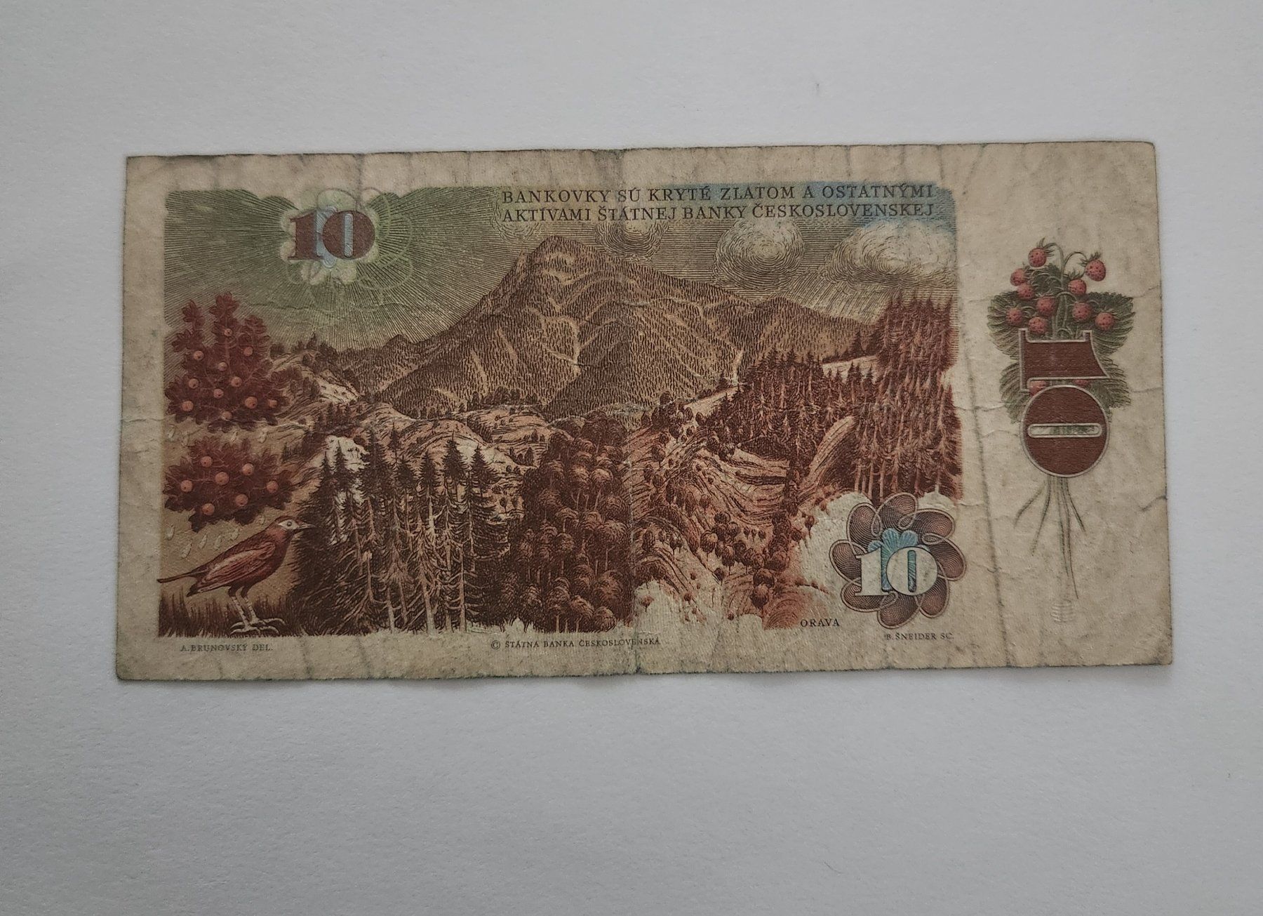 Banconote: Banknote Tschechoslowakei 10 Korun 1986 – Usato da Oftringen venduto da Leleni 1