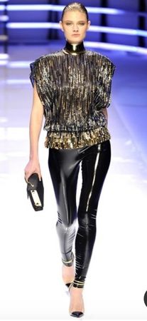 Alexandre Vauthier legging Vinyle noir