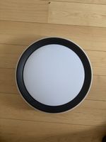 LED Deckenleuchte rund schwarz weiss gebraucht