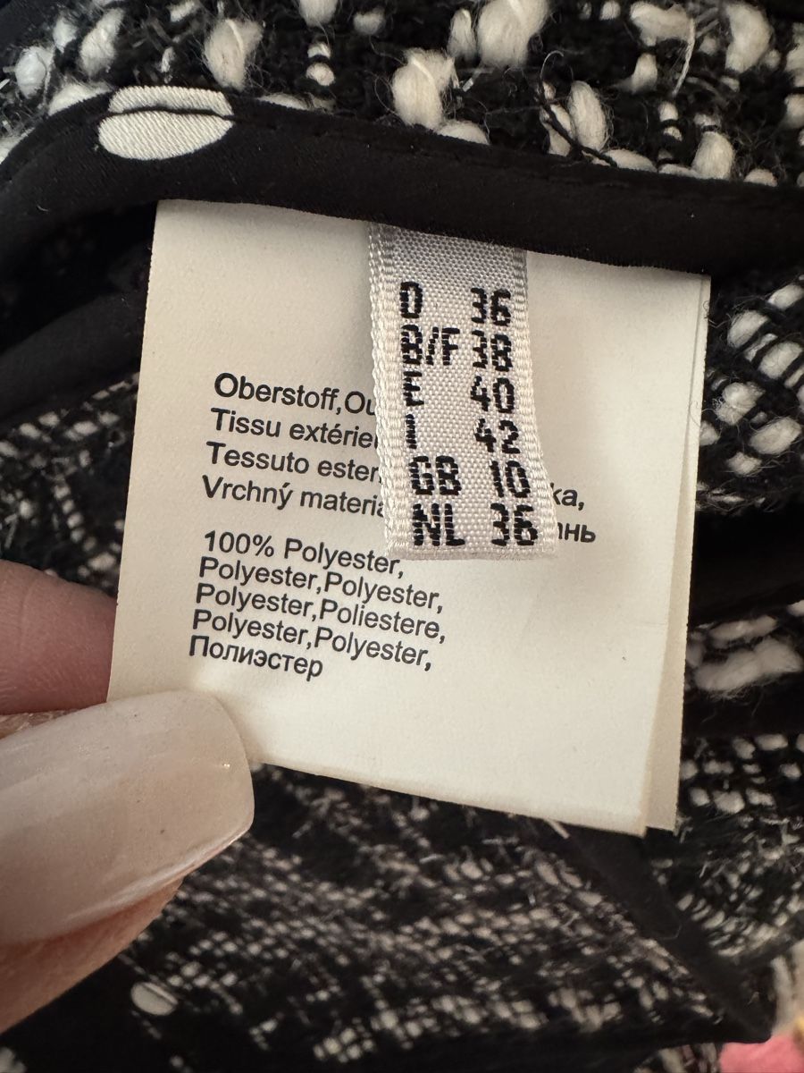 Giacche: Veste WHITE LABEL, taille 36, Tweed Blanc/Noir  – Nuovo (secondo la descrizione) da Morges venduto da sandy069 5