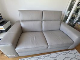 2er Leder Sofa von Natuzzi