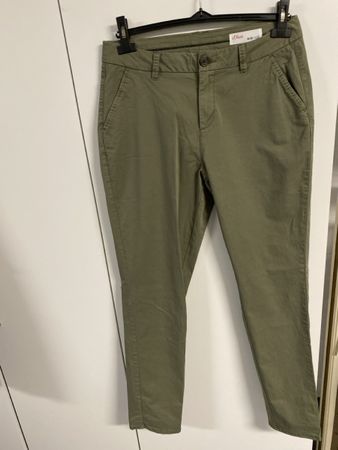 s. Oliver Hose olive chino W38 L32. *NEU*