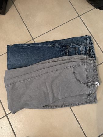 ZARA Jeans Damen Grau Grösse 36 getragen