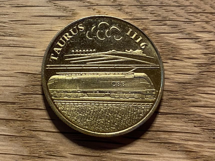 Medaillen: Taurus -  Bahnhof Wien Medaille – Gebraucht aus Vilters von Zwaergli13