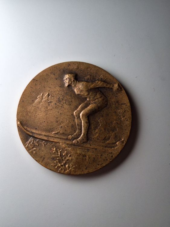 Ancienne Médaille Ski – Brevet USEP UFOLEP – Souvenir Collection