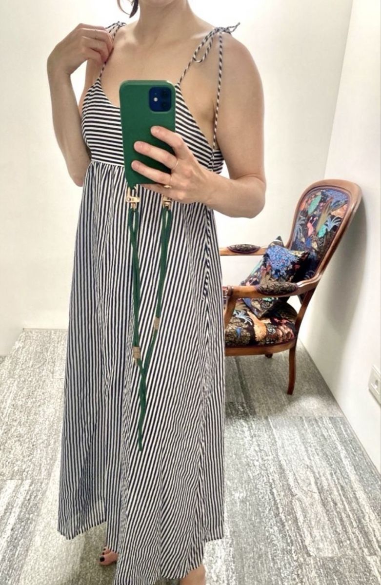 Stradivarius Vestiti: Stripe summer dress - size S - blue white – Nuovo (secondo la descrizione) da Sementina venduto da NinaDel