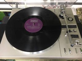 Lagerverkauf Plattenspieler Philips F 7215 Stereo silber