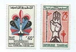 Briefmarken "Pfadfinder". Tunesien.