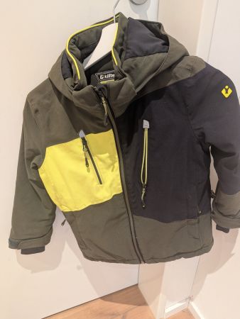 Giacca sci Killtec verde nero, usata, taglia bambino